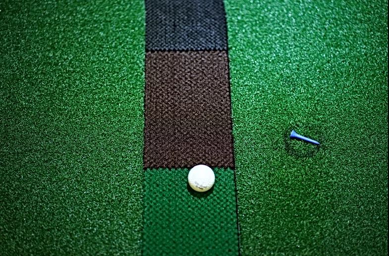 Matte med Sandbunkergress & Roughgress Til Golfsimulator