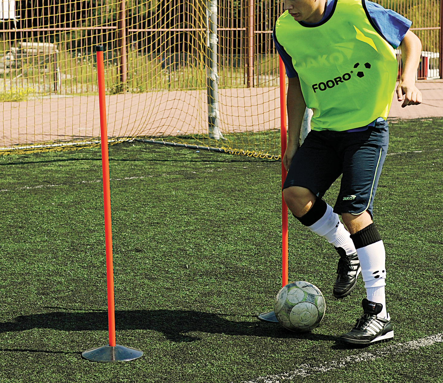 Slalomstenger med gummifot