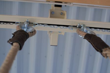 Skinne for gymtau og gymringer