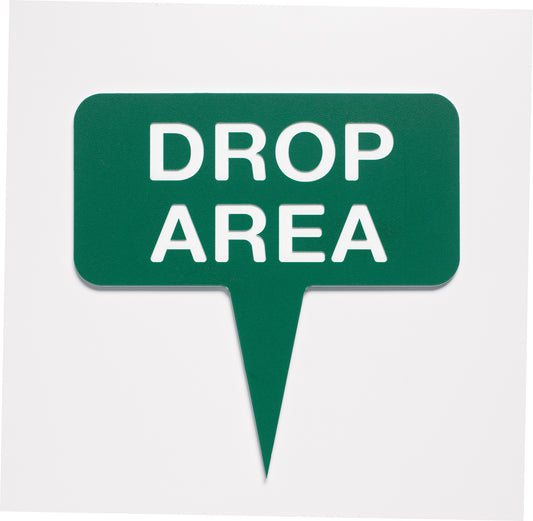 5" x 10" Double-Sided Green Line Sign