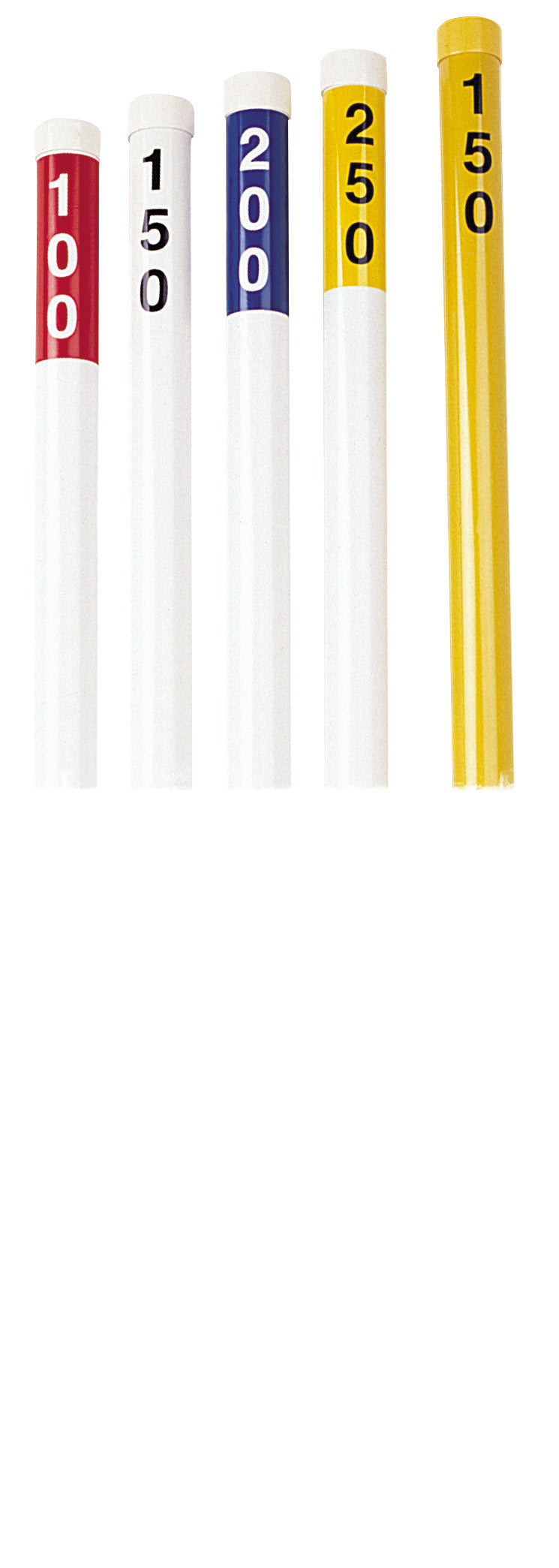 PVC avstandsmarkør, hvit/gul