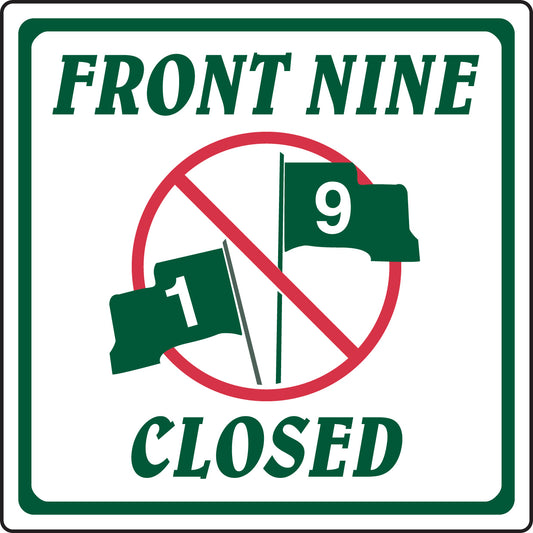 12" x 12" Aluminum Sign-Front Nine