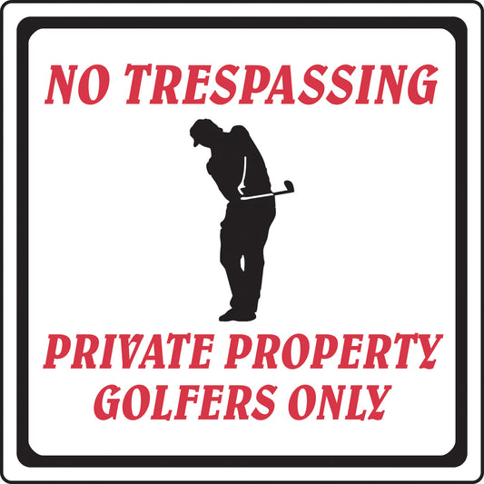 12" x 12" Aluminum Sign-No Trespassing
