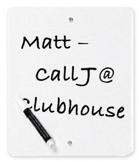 12" x 12" Erasable Aluminum Sign-Plain