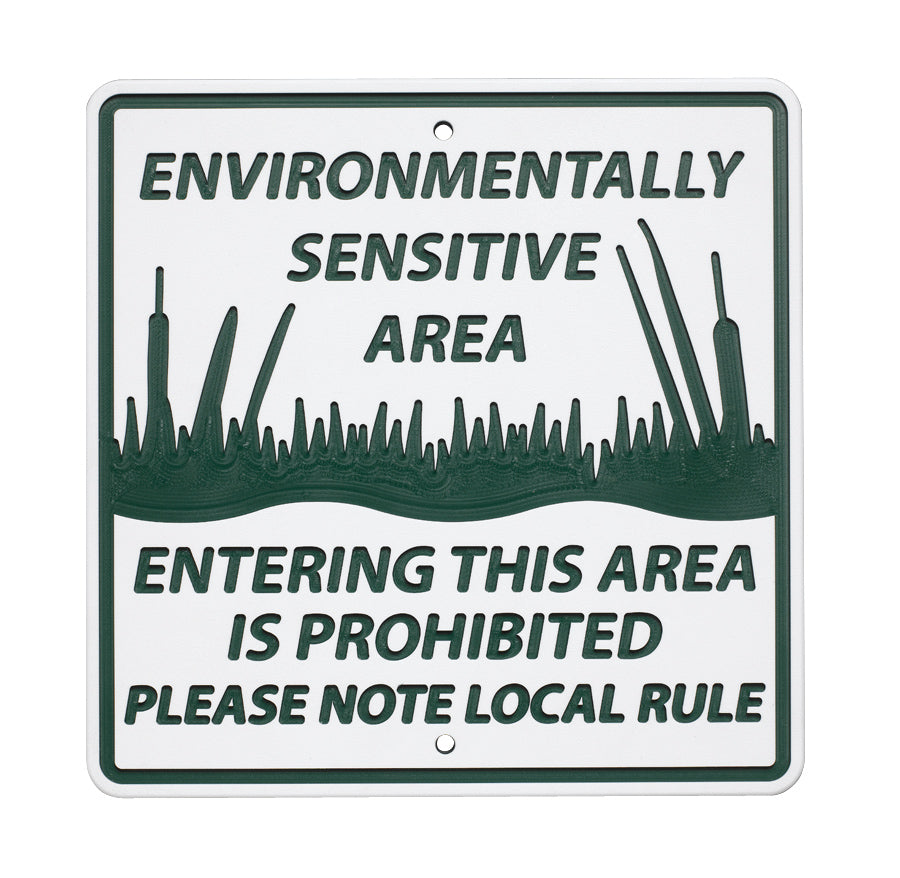12" x 12" Green Line Sign