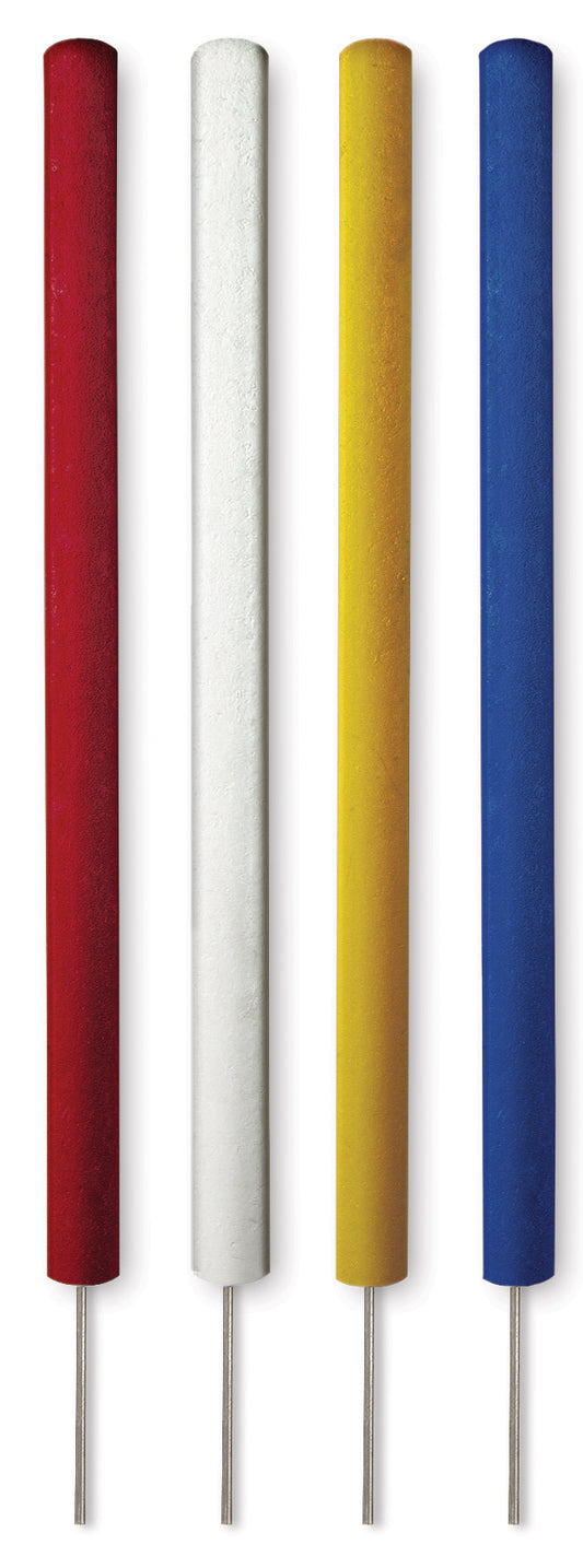 Rund markeringspinne 61cm, hvit