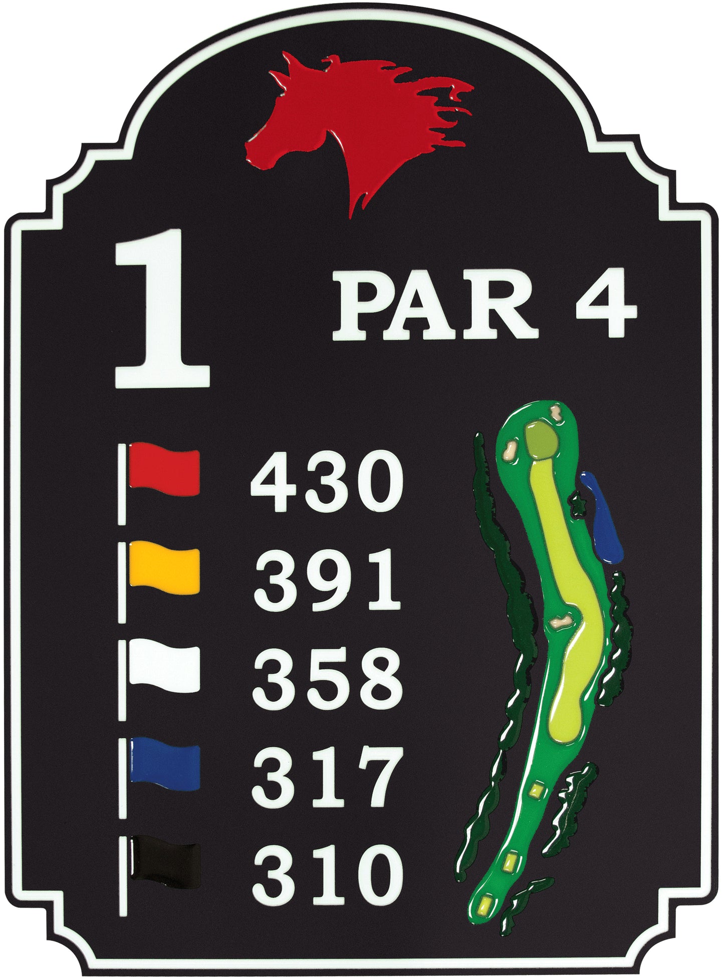Deluxe Green Line Tee Sign without