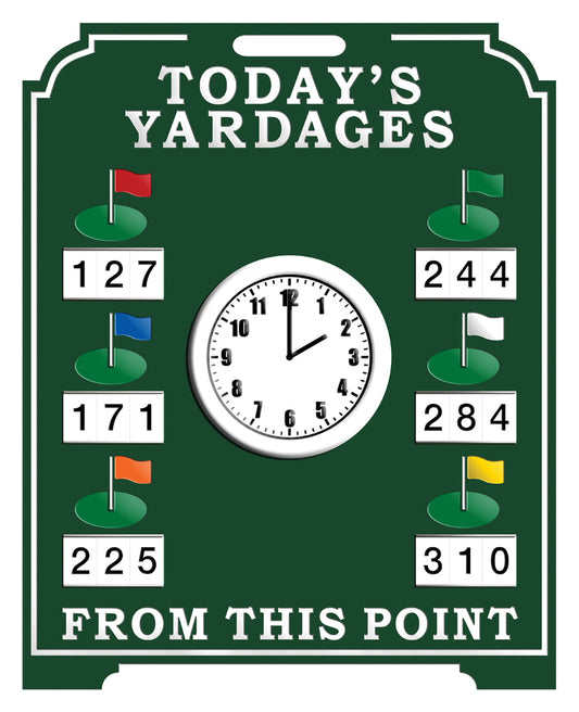 Six-Yardage Clock Easel-Green