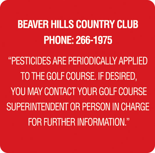 12" x 12" Engraved Plastic Pesticide