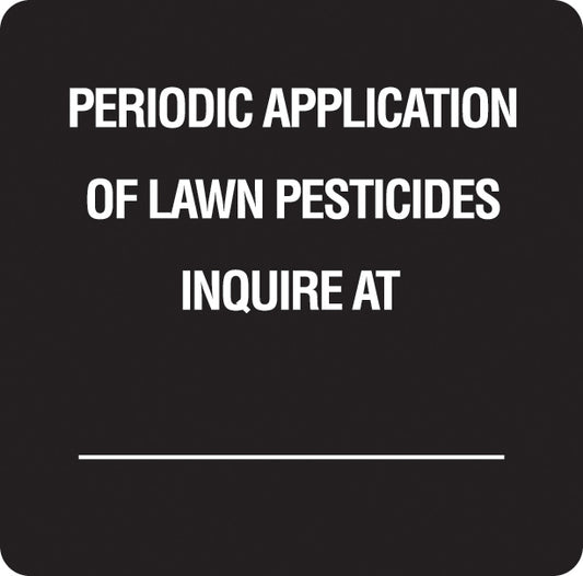 12" x 12" Engraved Plastic Pesticide