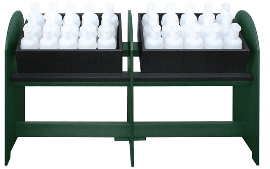 Double Divot Mix Bottle Rack-Black