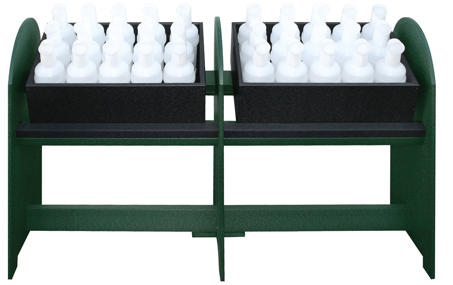 Double Divot Mix Bottle Rack-Brown