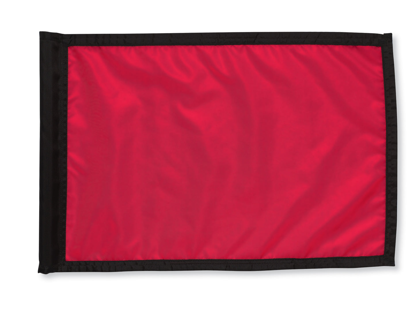 Red/Black Tube and Border Plain Flag