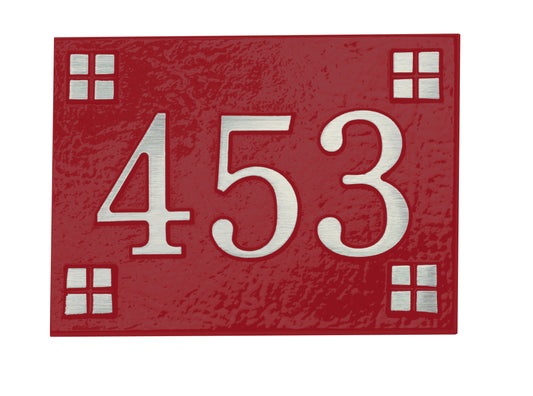 7" x 5" Blue-Aluminum Yardage Marker