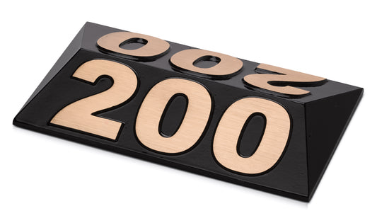 Pyramid Bronze Cart Path Yardage Marker