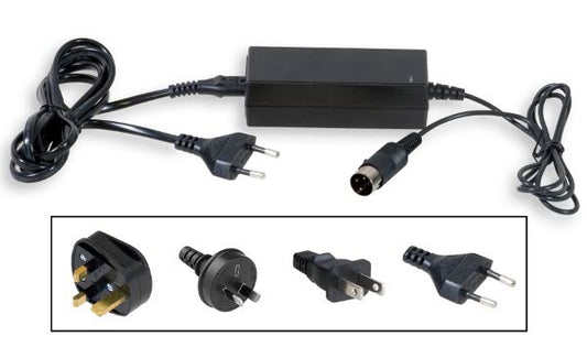 Lader for batteri til keyboard