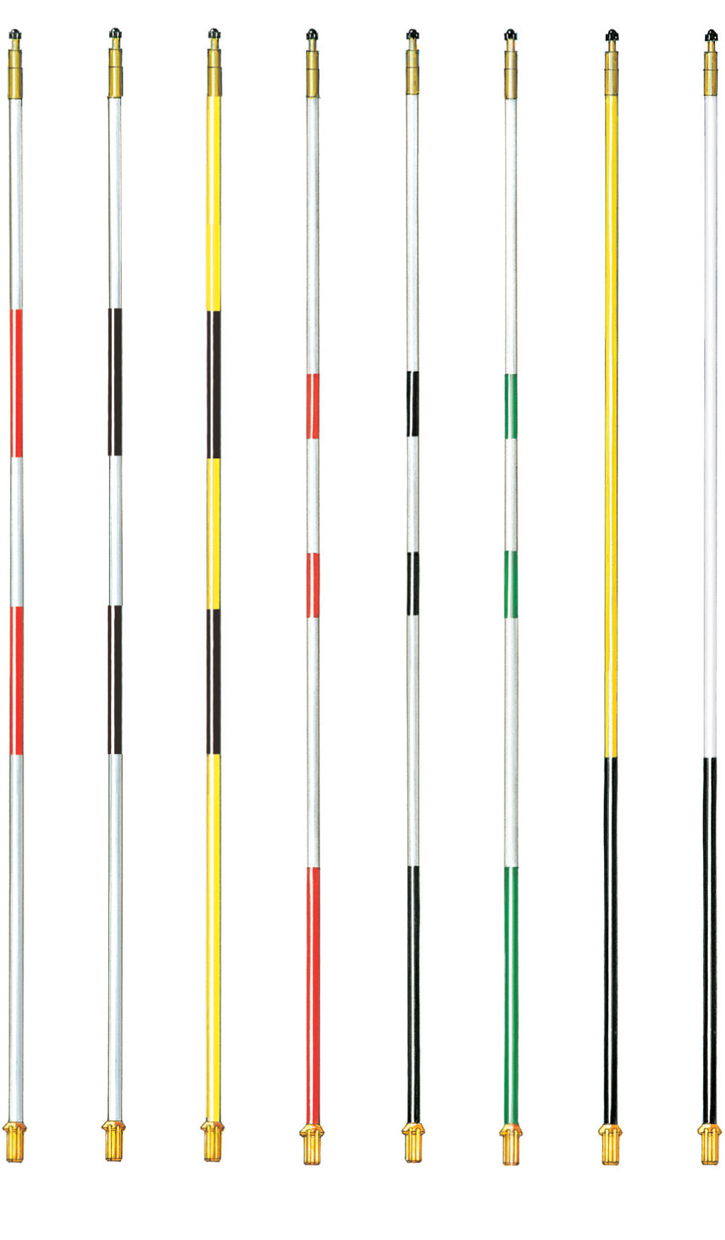 8' Fiberglass Flag Stick, 3 Stripe