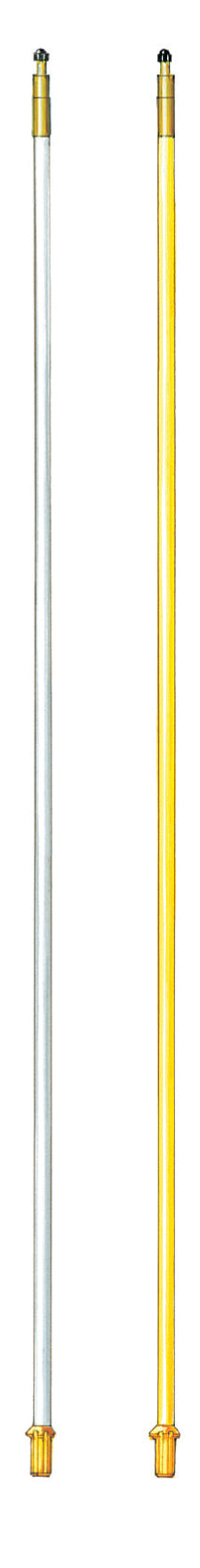 12' Fiberglass Flag Stick, Bright Yellow