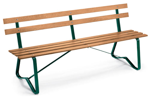 6´ Park Bench w/Natural Stained boards