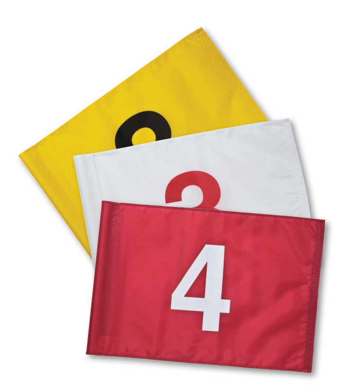 Flag Set, Red Nos. on White, 10 - 18