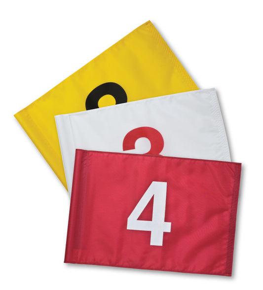 Flag Set, White Nos. on Blue, 10 - 18