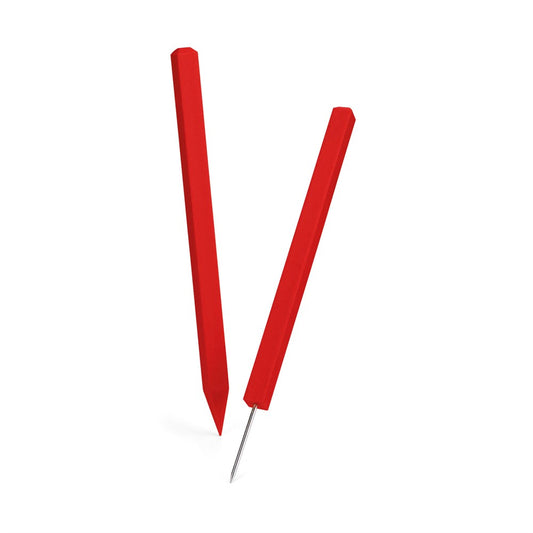 18" Hazard Marker m/spiss, rød