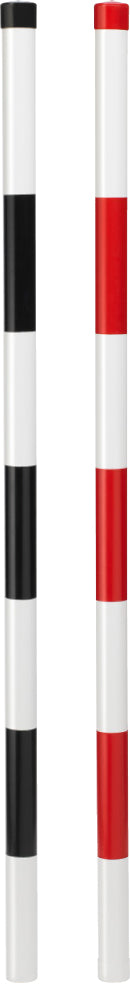Markeringsstolpe 152cm, rød/hvit