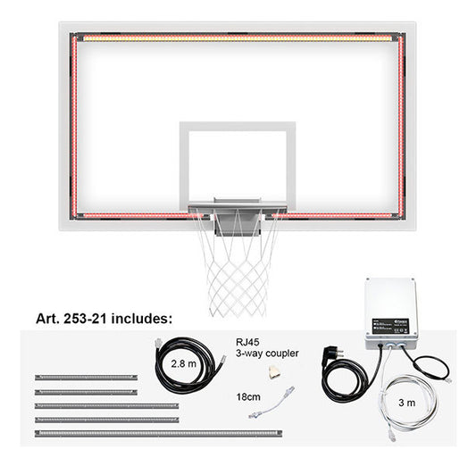LED-lys til Basketballplate