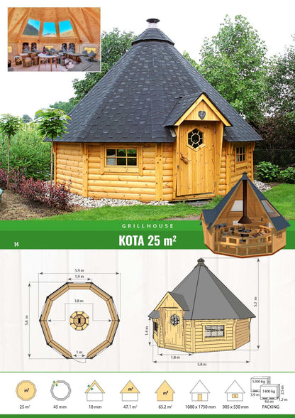 Grillhytte  25 m²