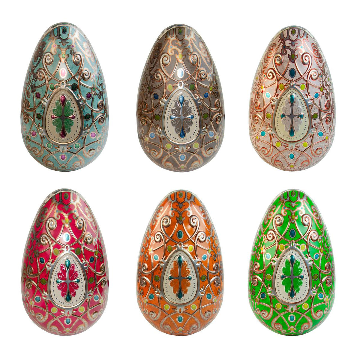 6 stk Påskeegg CARL CHOKLAD Fabergè 750g