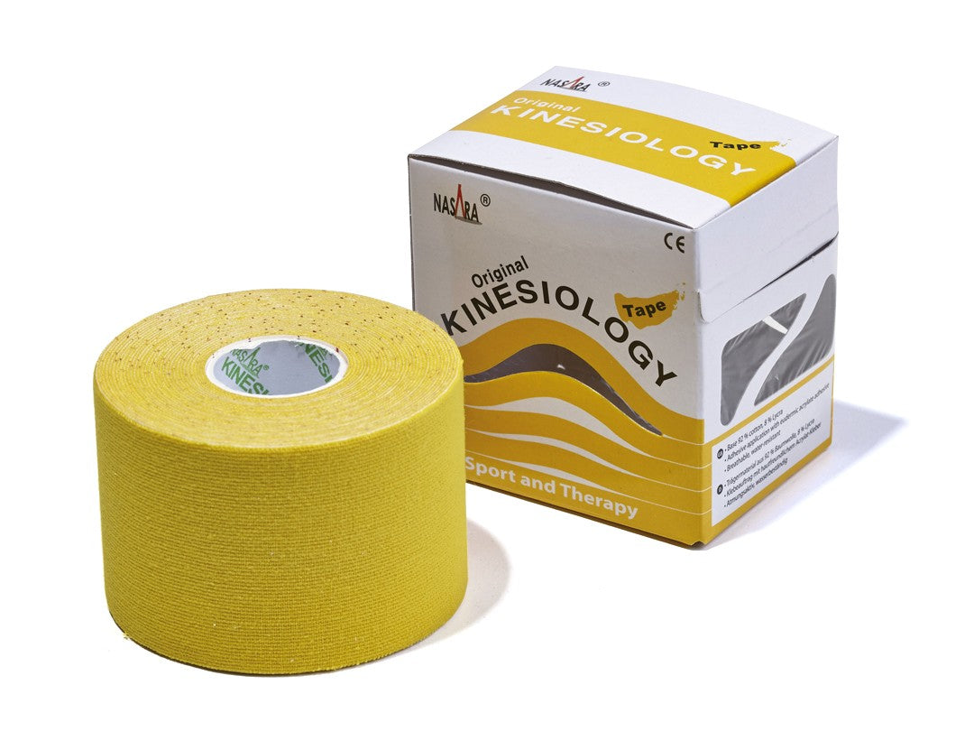 NASARA Kinesiologie Tape 5 m x 5 cm Gul