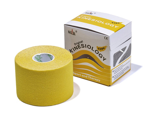 NASARA Kinesiologie Tape 5 m x 5 cm Gul
