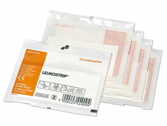Leukosstrip.  0,64 x10,2cm Tape for sårbehandling