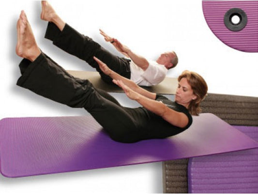 Airex® Pilates- og Yogamatte Med hull - Antrasitt