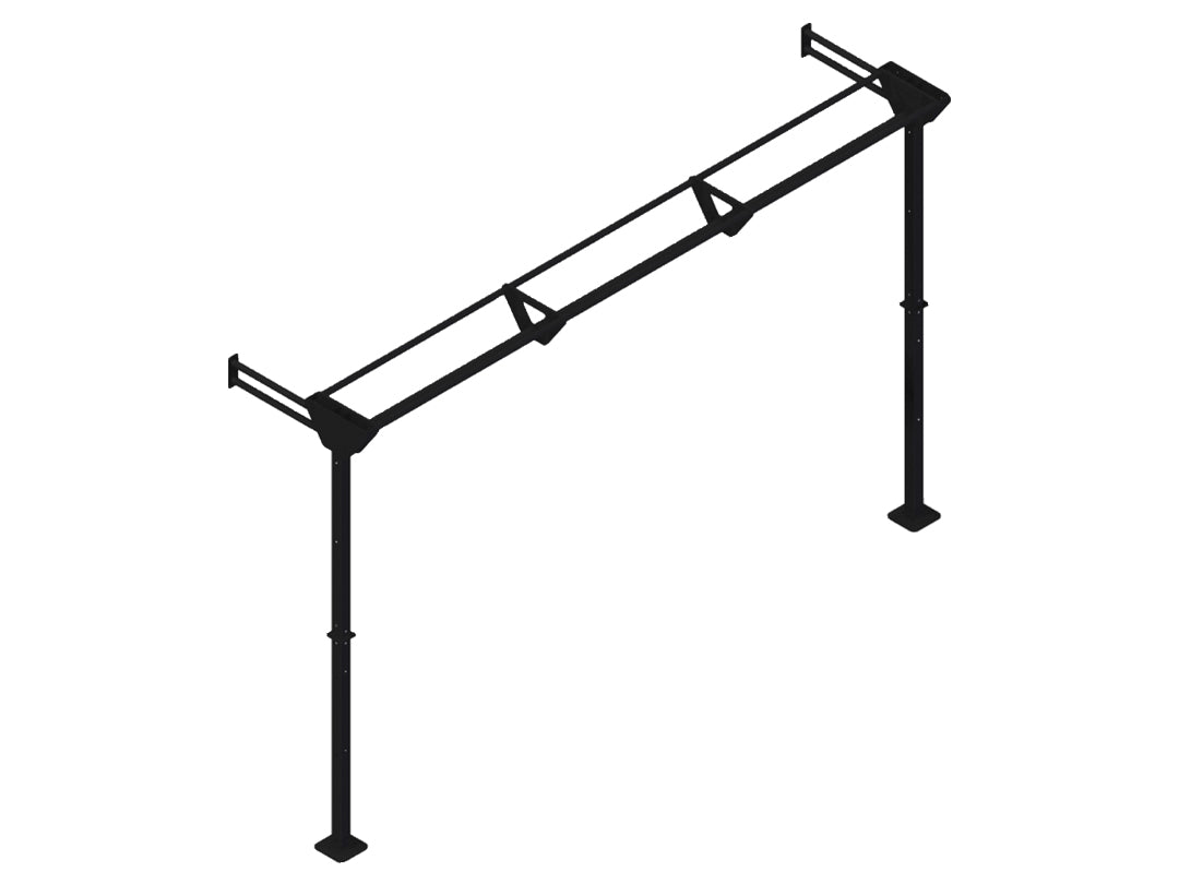 Treningsramme - festes til vegg Til slynger - 381 x 85 x 233 cm