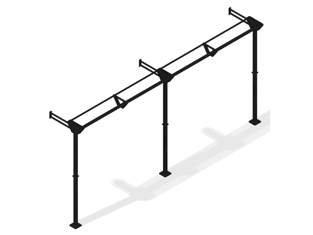 Treningsramme - festes til vegg Til slynger - 514 x 85 x 233 cm
