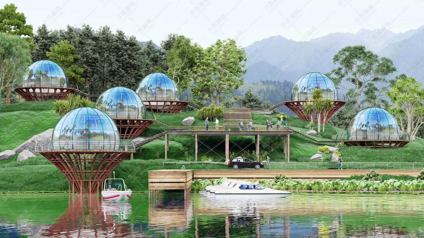 Glass domen - Modell no.4