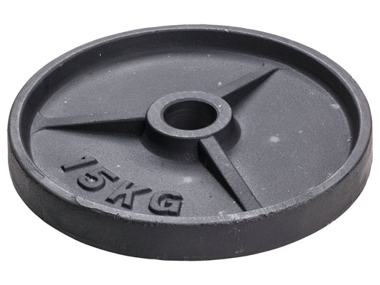 Vektskive Støpejern 15 kg - 50mm