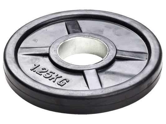 Vekt plate, gummibelagt 1,25 kg 50mm