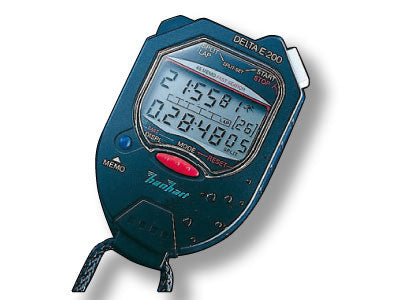 HANHART Delta E 200 stoppeklokke Svart
