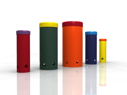 Rainbow Sambas, utendørs håndtrommer (sett med 5)