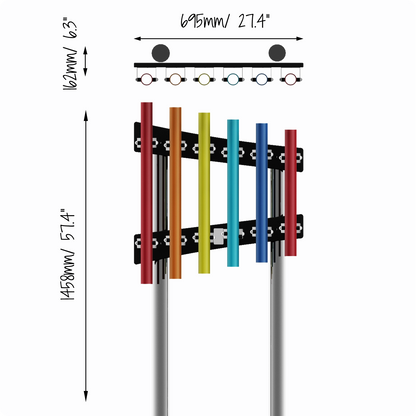 Rainbow Chimes, utendørs klokkespill