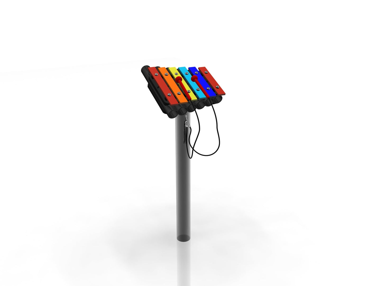 Rainbow Metallophone, utendørs metallofon