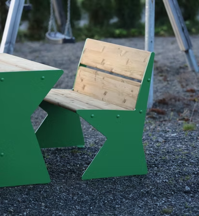 Tuva Time 103 Benk med rygg