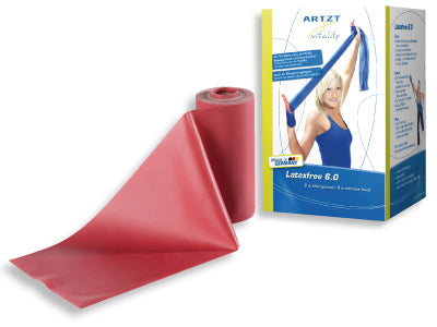 Artzt Vitality® Treningsbånd 6 m Medium - Rød