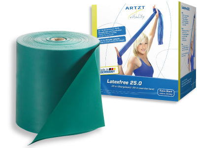 Artzt Vitality® Treningsbånd 25 m Hard - Grønn
