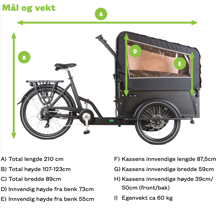 Trike 500 6 seter barnehagesykkel