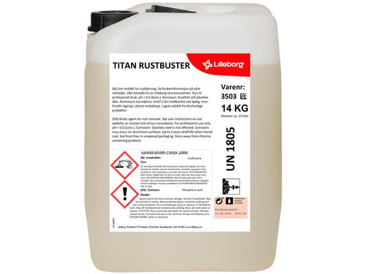 Rustfjerner TITAN Rustbuster 14 kg.