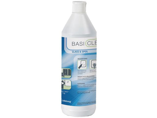 Rengjøring BASICLEAN glass og speil 1L