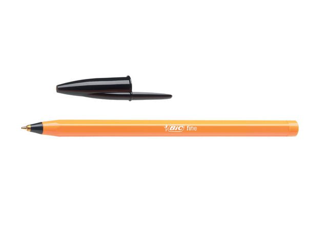 Kulepenn BIC Orange F sort - 20 stk